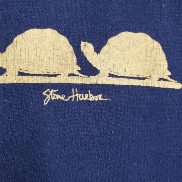 VTG 80s Jerzees Russell Stone Harbor Turtles T Shirt Small (M) Single Stitch - Picture 2 of 10